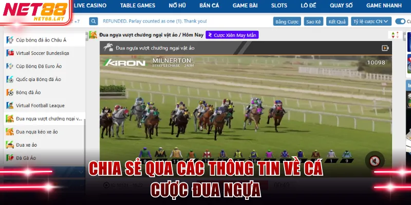 Cá Cược Đua Ngựa NET88 Sôi Động Trên Trường Đua 2026 2 Chia sẻ qua các thông tin về cá cược đua ngựa