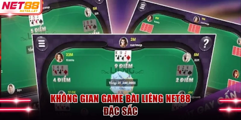 Bài Liêng NET88 - Hướng Dẫn Chơi Chi Tiết Cho Tân Binh 2 Không gian game bài Liêng NET88 đặc sắc