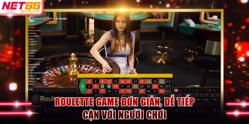 Roulette game có luật chơi đơn giản và dễ tiếp cận 
