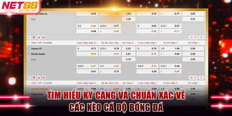 Gợi Ý Cách Cá Độ Bóng Đá Thắng Nhanh Và Lớn Tại NET88 3 Tìm hiểu kỹ càng và chuẩn xác về các kèo cá độ bóng đá